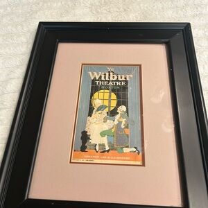 Vintage Art Framed Ye Wilbur Theatre Art Print
